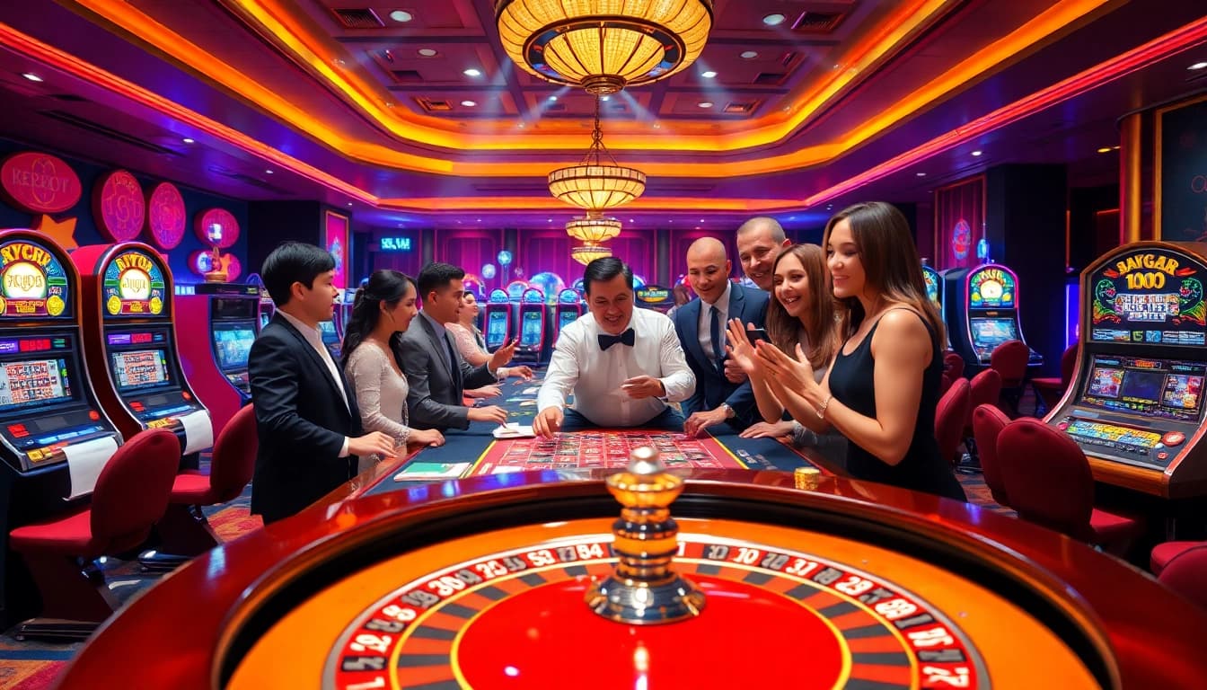 Experience thrilling gameplay with Bro138 as excited players engage with premium slot games and live casino action.