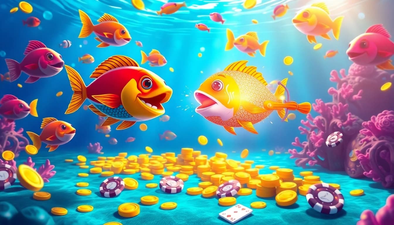 Experience bắn cá đổi thưởng with vibrant underwater action and thrilling gameplay.