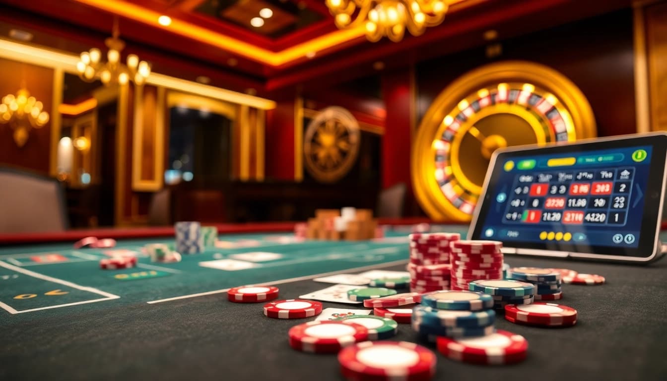 Engaging casino scene featuring vibrant elements from 622BET, capturing the thrill of online gambling.