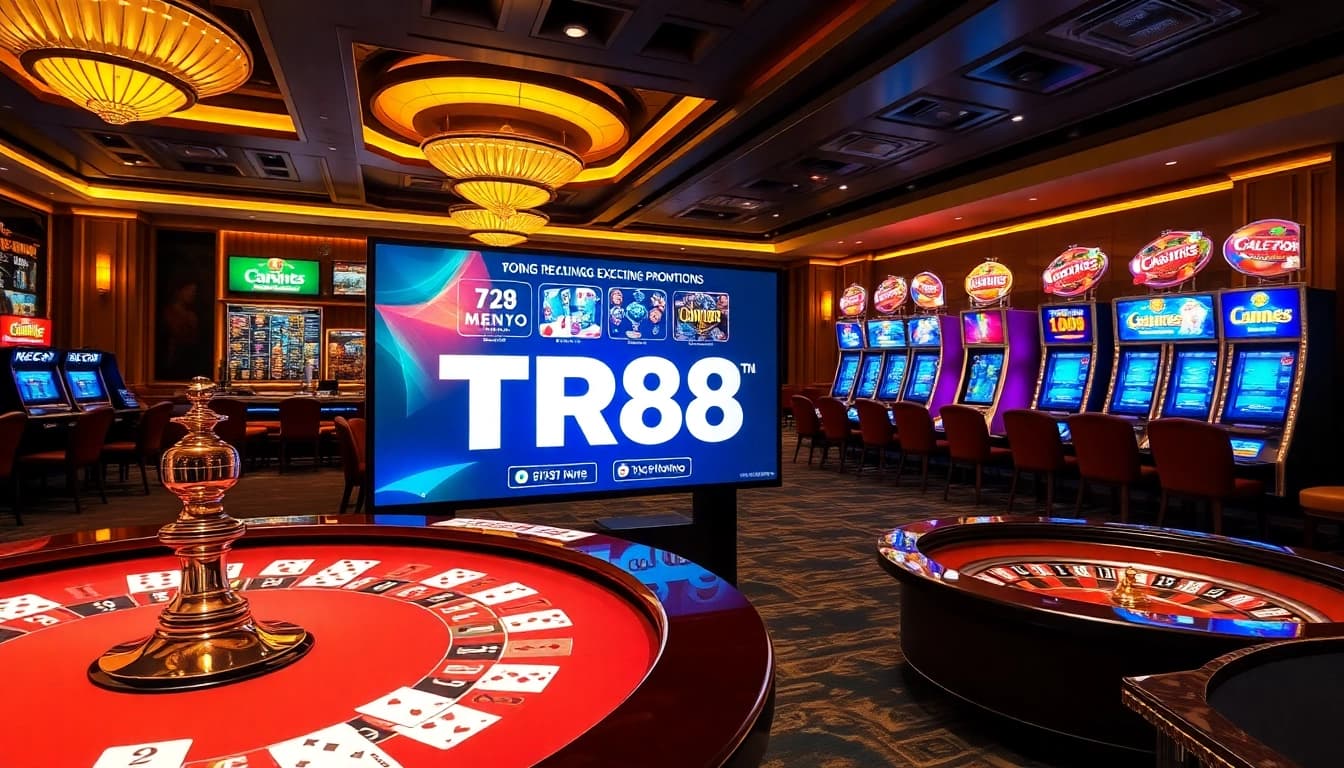 Experience the excitement of TR88 as players engage with vibrant casino games and dynamic online gambling.