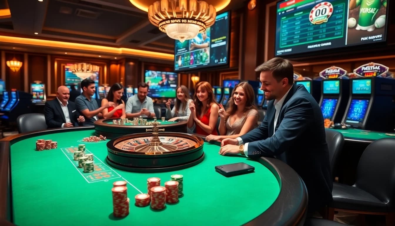 Experience thrilling betting at https://mk8th.net/ featuring luxurious casino tables and excited players.