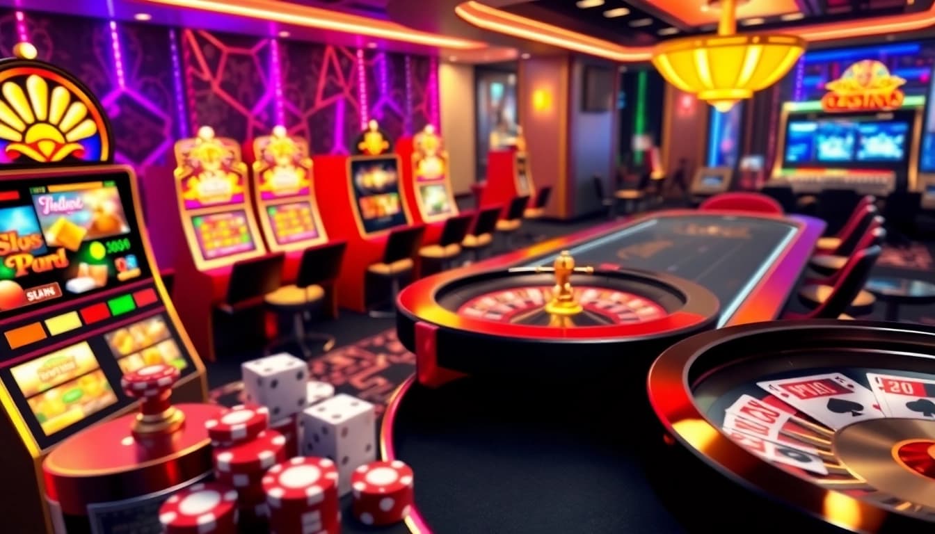 Experience winning moments at HOLYSLOTS88 with vibrant slot machines and lively gaming tables.