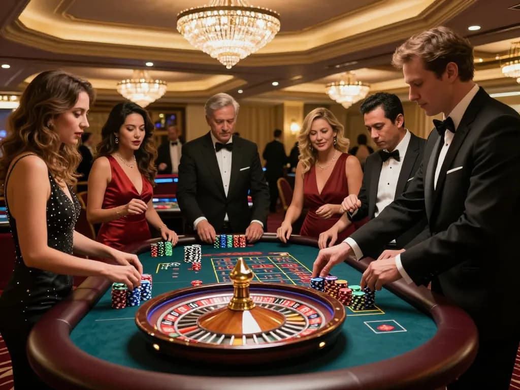 Players engage in strategic roulette gameplay, experiencing excitement at IWIN casino.