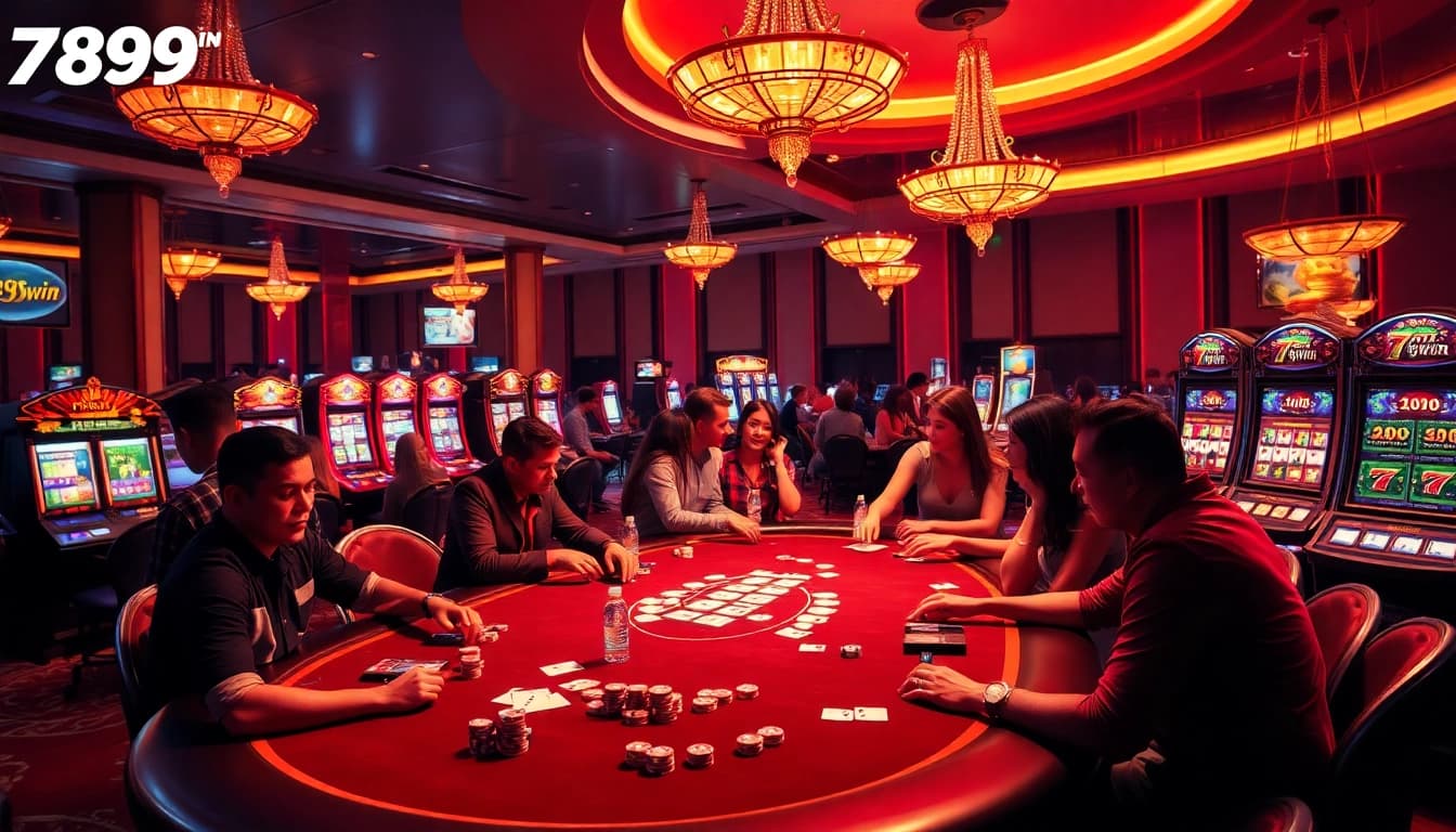 Experience the vibrant energy of 789win with players enjoying exciting table games.