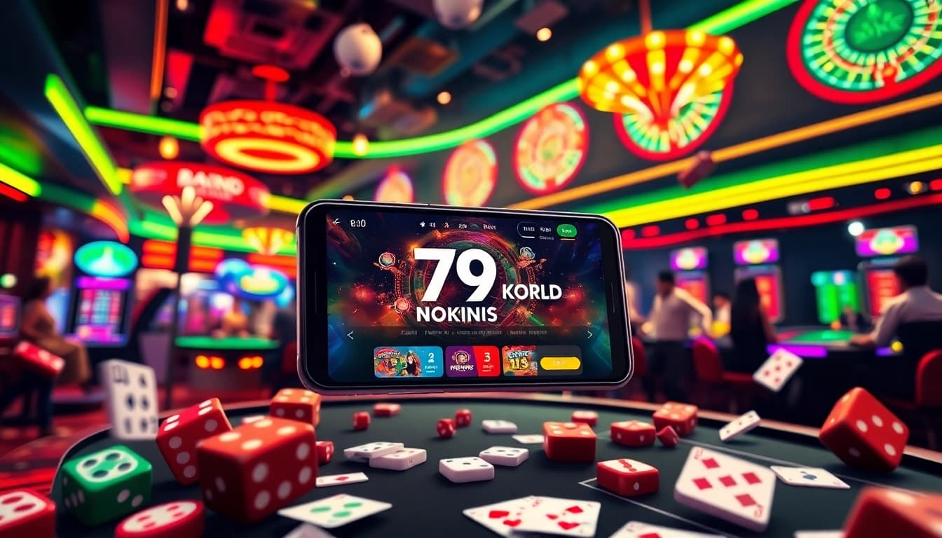 Erleben Sie die Spannung des Online-Glücksspiels bei 79king mit lebendigen Casinovisuals.