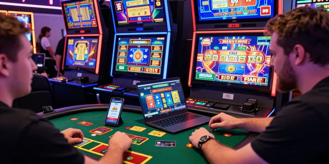 Engaging online casino gaming experience at https://brcs.co.uk showcasing players enjoying credit card casino games amidst vibrant digital visuals.