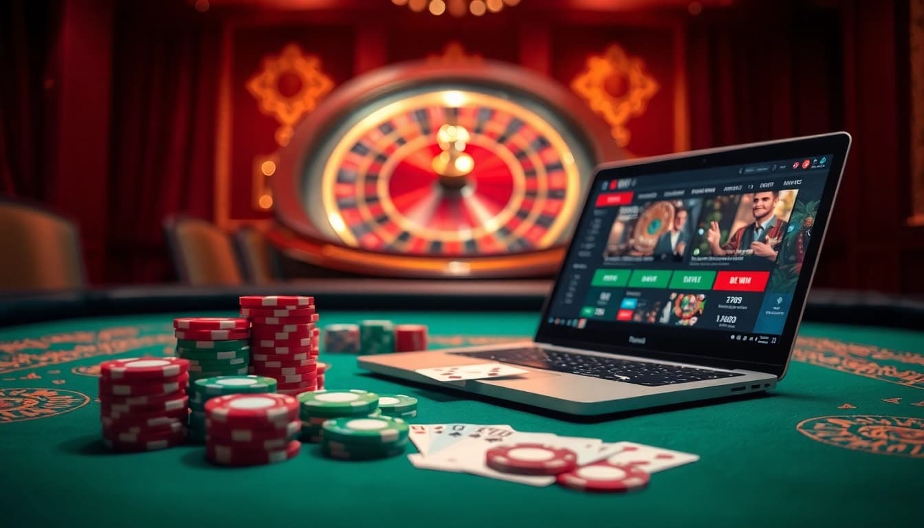 Nhã cái 78WIN enhances online gambling excitement with colorful poker chips and engaging gaming interfaces.
