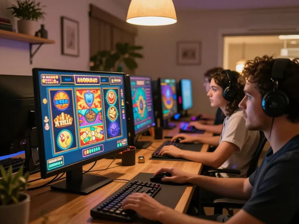 Rasakan keseruan mesin Slot Demo dalam suasana permainan rumah yang hidup.
