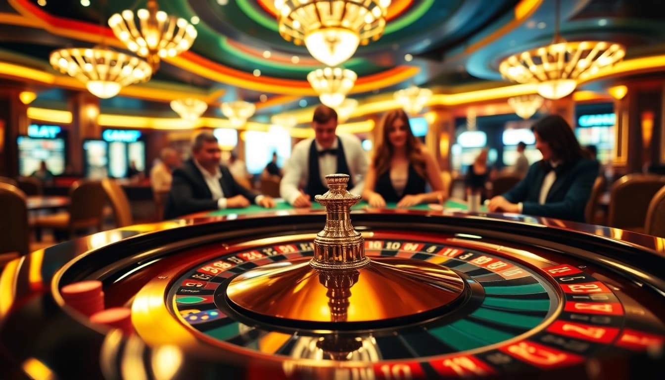 Menangkan taruhan spvtoto pada meja roulette yang berkilau di kasino.