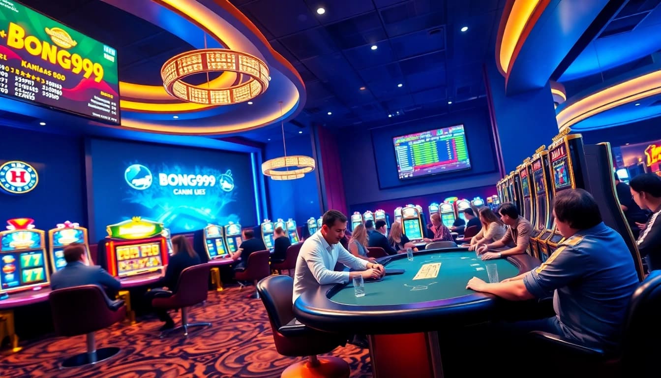 Bong99 online gambling platform showcasing exciting casino games and vibrant betting interfaces.
