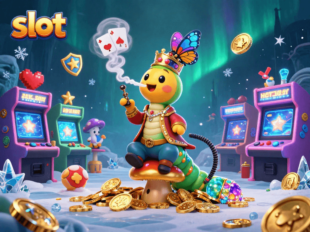 Engage with the vibrant slot environment featuring dynamic 3D elements and characters for an immersive gaming experience.