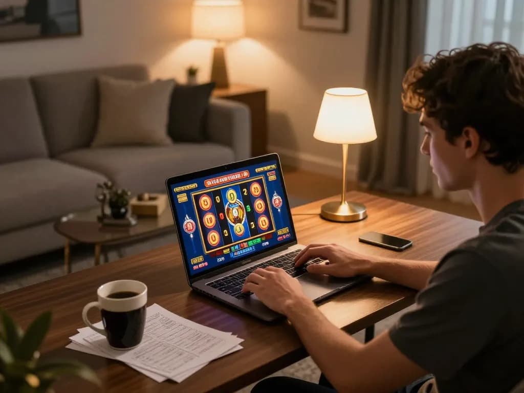 Experience 68 win excitement while playing engaging online slots in a cozy home setup