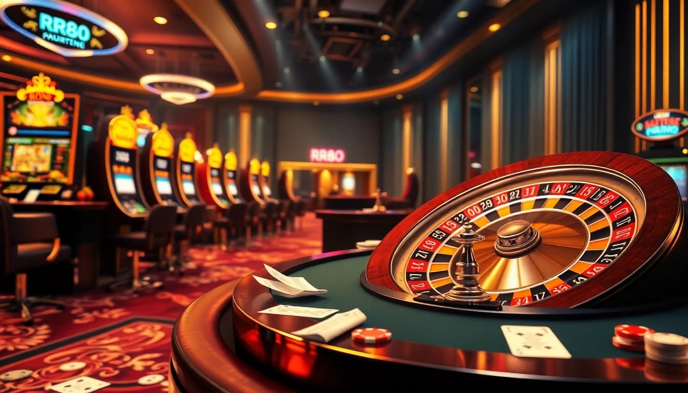 Vivez des sessions de jeu palpitantes avec les éléments de casino éclatants de la plateforme RR88 et une action en direct vibrante.