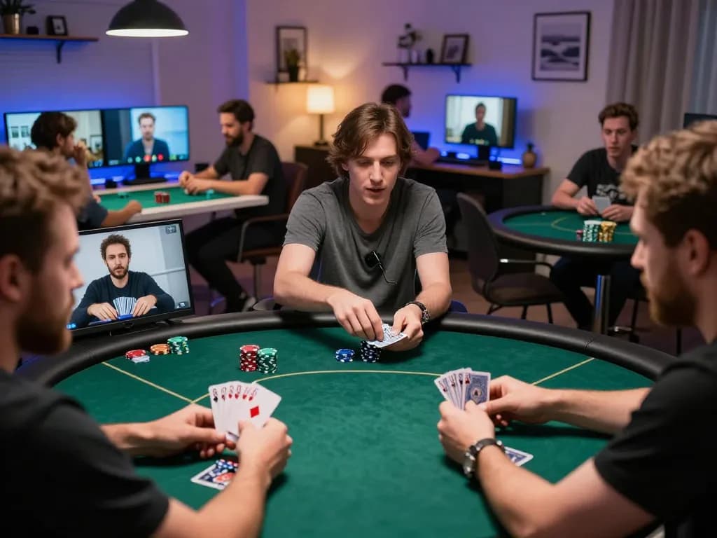 MM88 players enjoying an online poker game with dynamic strategies from home
