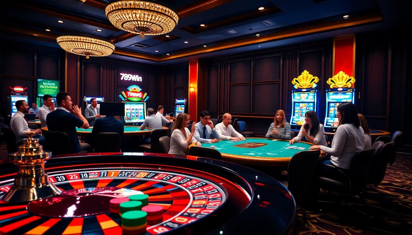Experience the thrill of winning at 789Win's vibrant casino tables and jackpot slots.