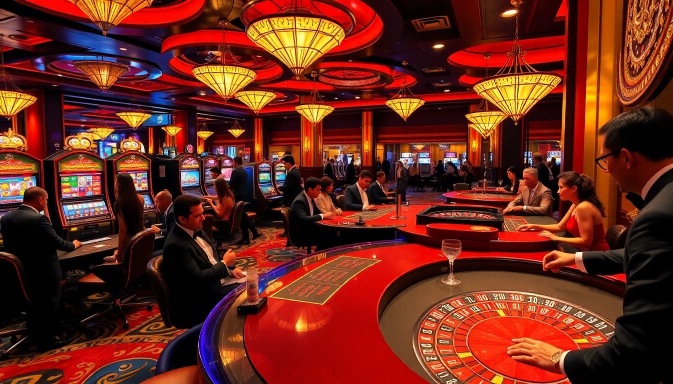 Join the excitement of gambling at Jun88 casino, featuring lively tables and thrilling game action.