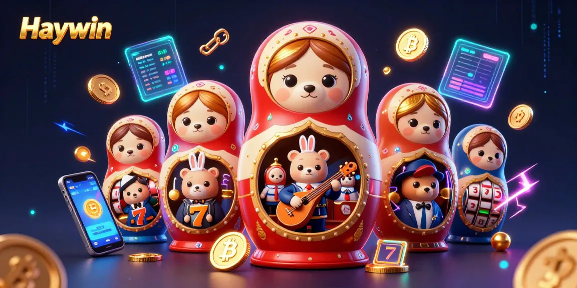 Experience Haywin's vibrant gaming atmosphere with unique 3D characters and engaging slot elements.