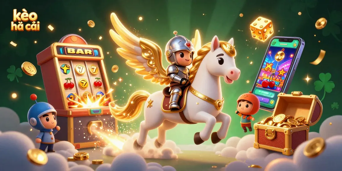 Score big with kèo nhà cái as a celestial horse rides through cloud-filled casino excitement.