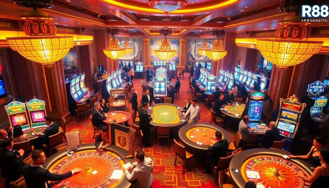 Win big at rr 88 casino with vibrant slot machines and poker tables overflowing with excitement.