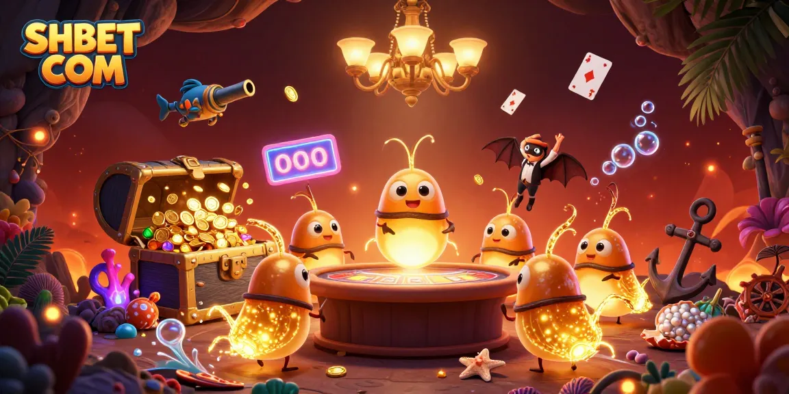 Join the excitement at SHBET COM with glowing casino fun led by unique glowworms and a bat dealer.
