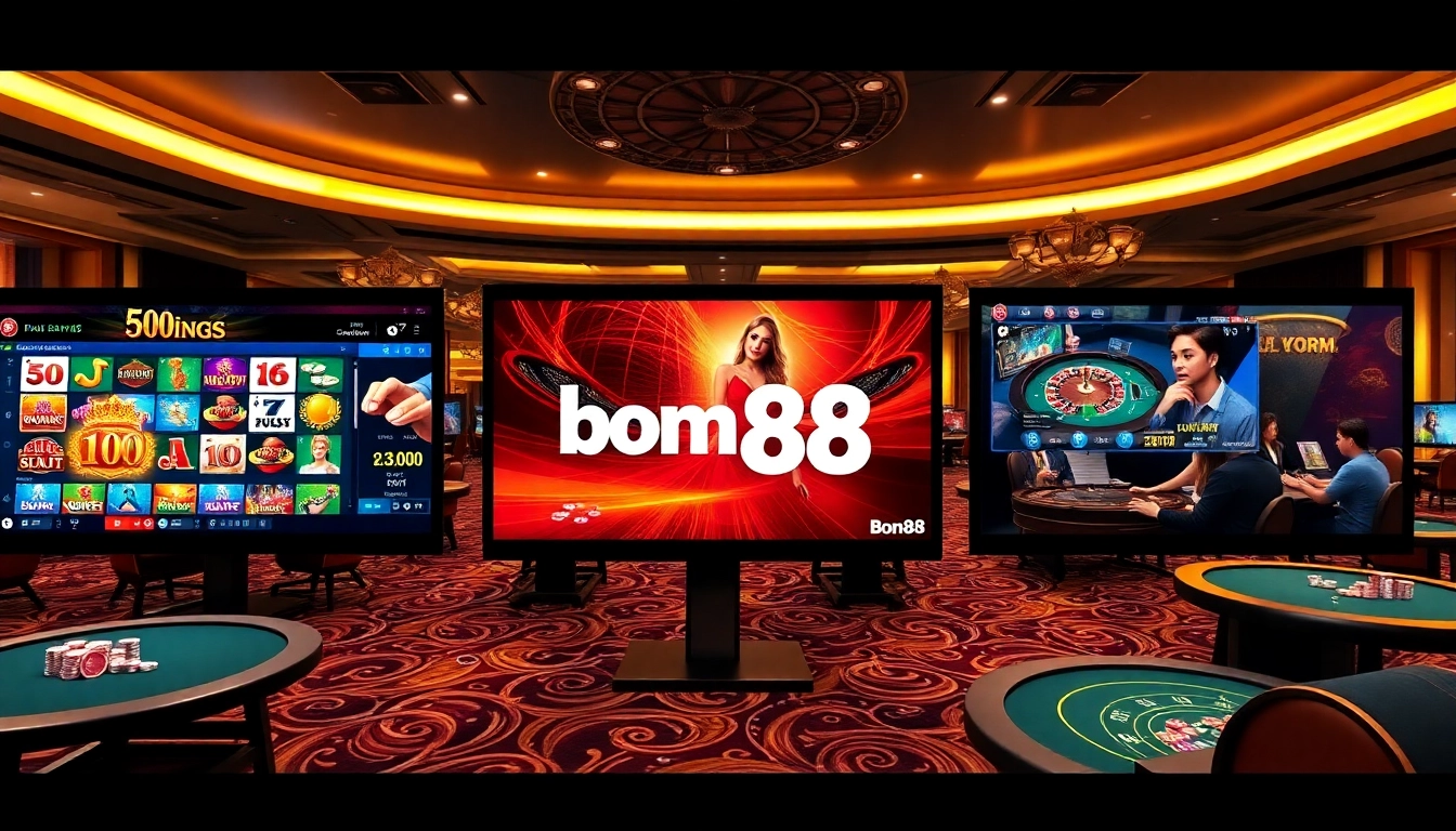 Bong88 players engaging with online slots and casino games in a luxury setting.