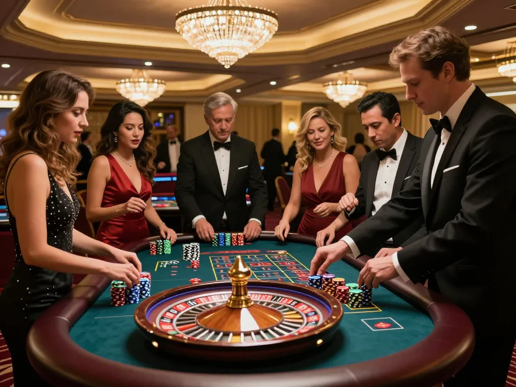 Players engage in strategic roulette gameplay, experiencing excitement at IWIN casino.
