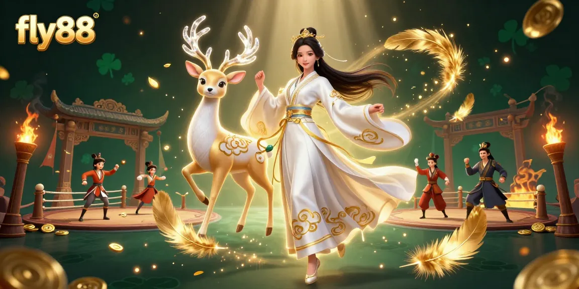 Experience thrilling gaming at fly88 with a dazzling 3D representation of vibrant casino elements.