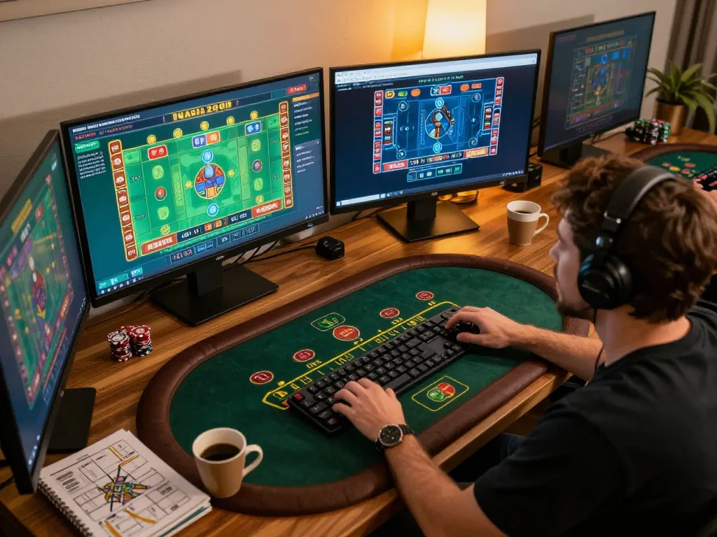 NAGA2000 online gaming session with a player engaged in live dealer games, showing enthusiasm and strategic gameplay.