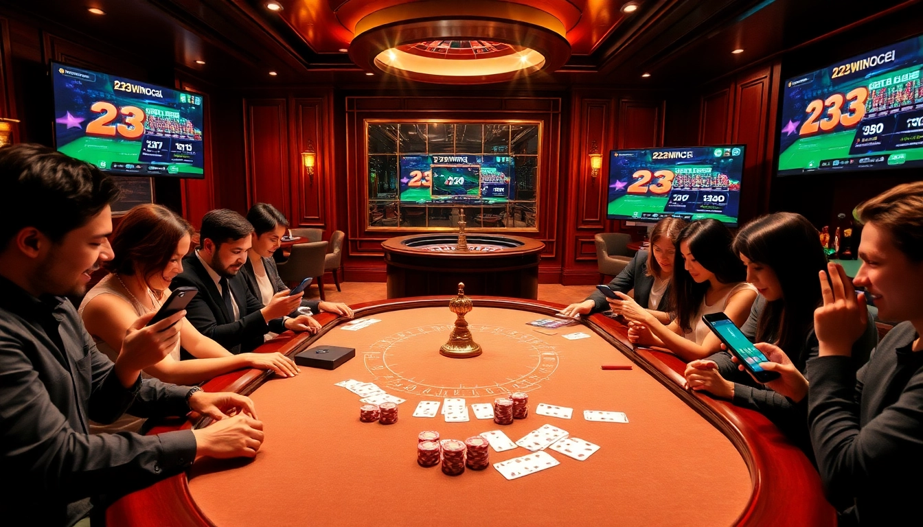 Experience the excitement of casino gaming with the 23win app featuring poker and roulette.
