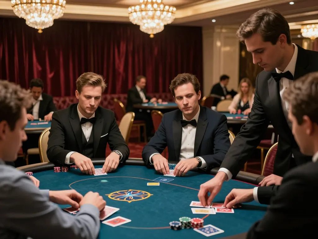 Engaging poker game experience at a Say88 VIP casino table with players strategizing bets