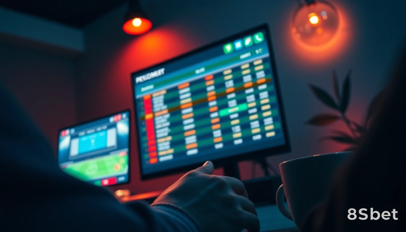 Engaging interface of 8s bet online betting platform showing live sports odds.