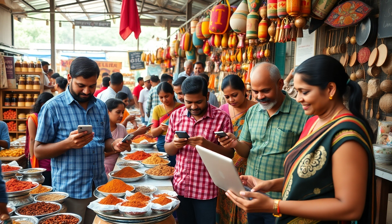 Lanka Add platform showcasing vibrant marketplace interaction in Sri Lanka