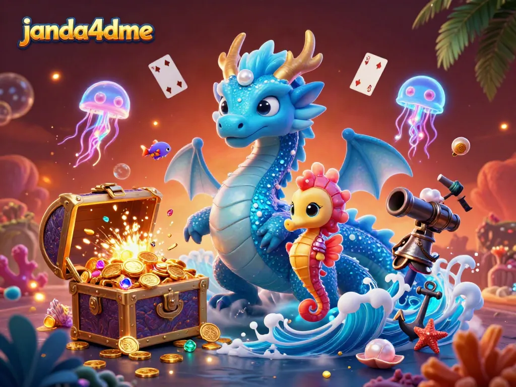 Slot permainan di janda4dme dikelilingi oleh makhluk laut menakjubkan dan harta karun