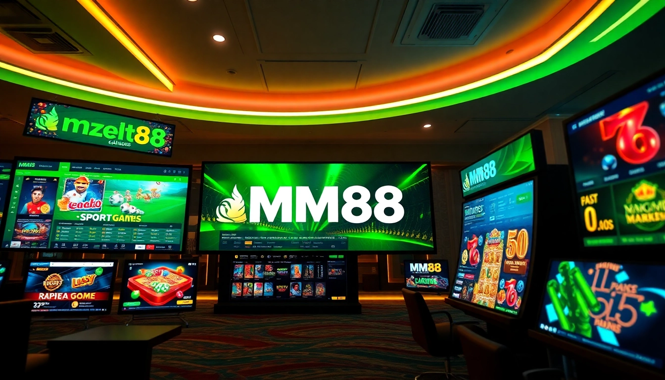 MM88 online gambling platform showcasing sports betting and casino games in an engaging digital interface.