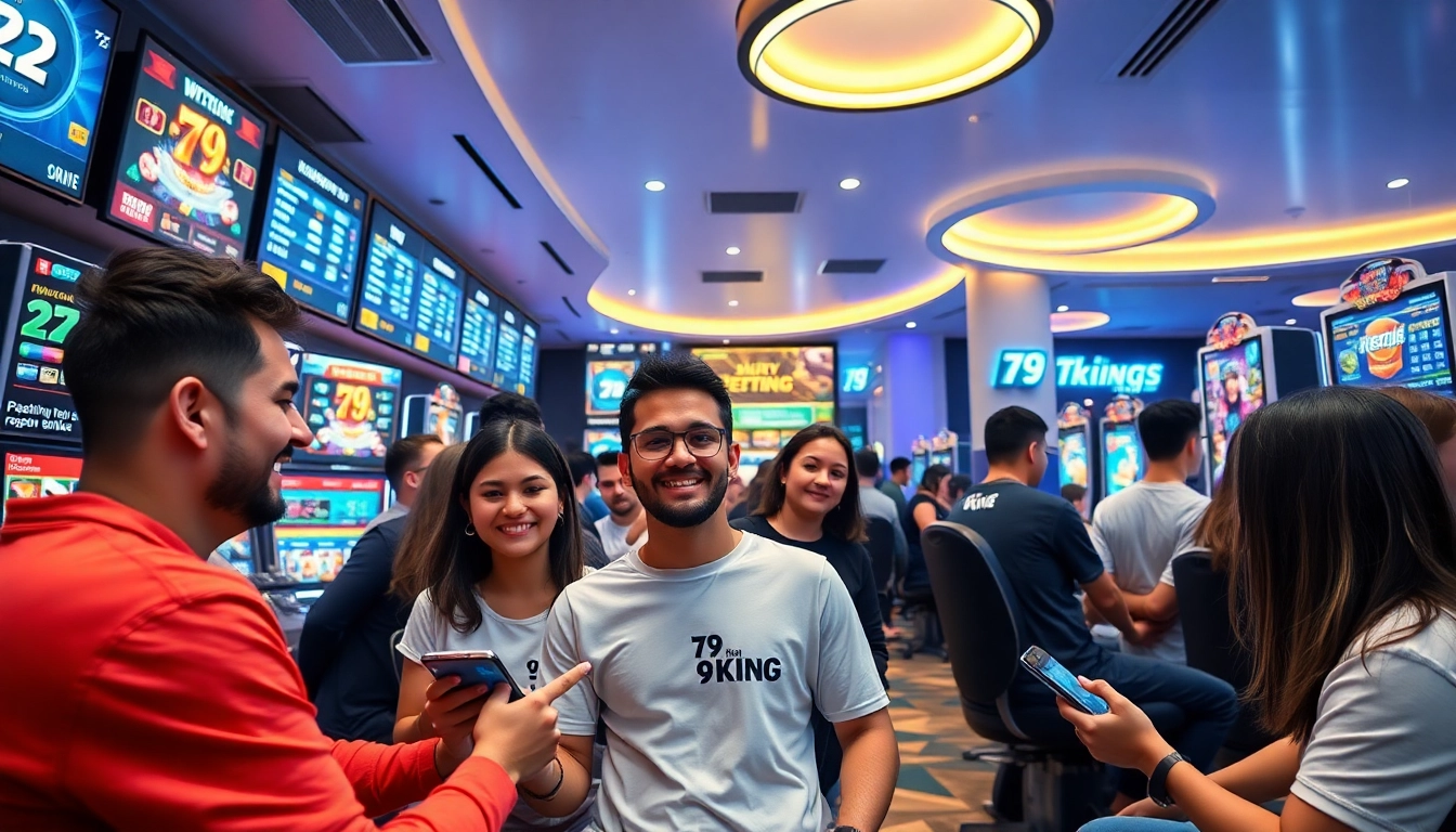 79king gaming hub showcasing diverse players engaging in betting excitement