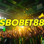 Manusia merayakan kemenangan SBOBET88 dalam suasana taruhan olahraga yang dinamis.
