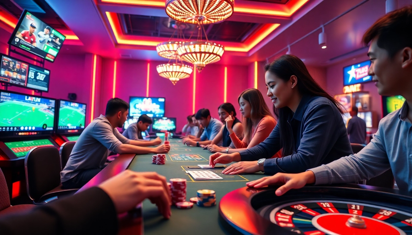 Exciting virtual gambling scene featuring players engaging at 79king's online casino.