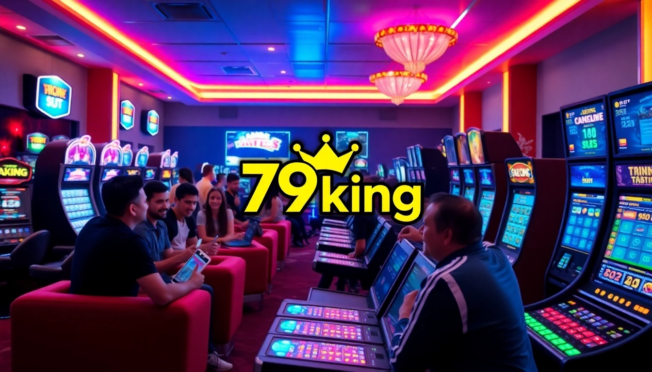 Interacción emocionante en el casino en línea 79king con jugadores diversos comprometidos.