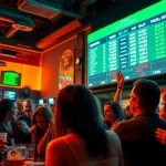 Experience the excitement of Sports Betting with fans in a vibrant sports bar environment.