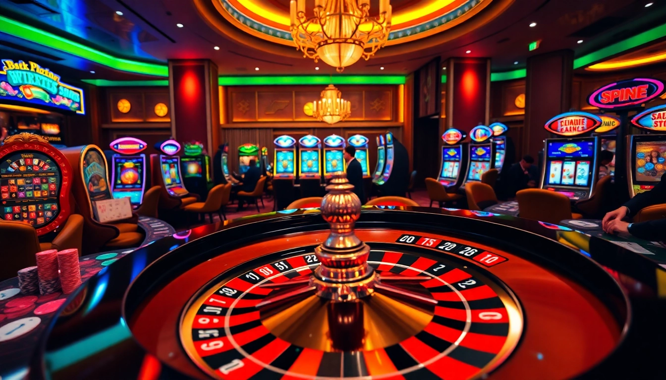 Experience the thrill of gaming at 13win with vibrant casino elements and engaging players.