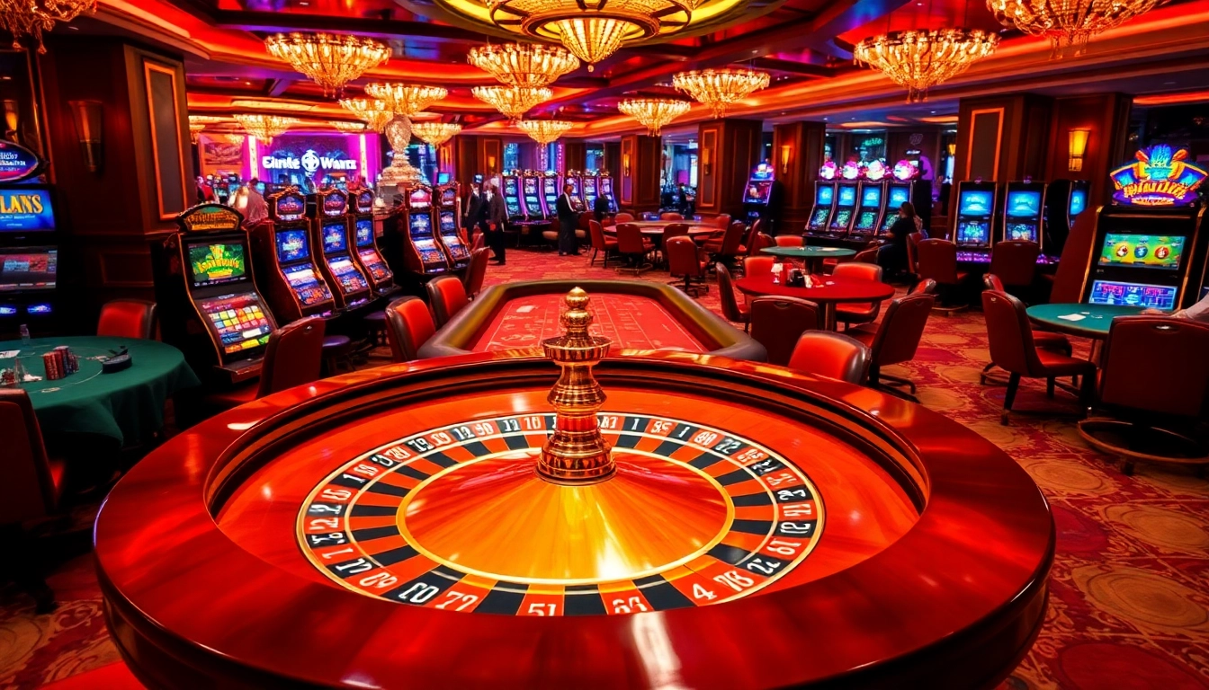 Experience thrilling moments at bet88 with luxurious casino tables and vibrant slot machines.