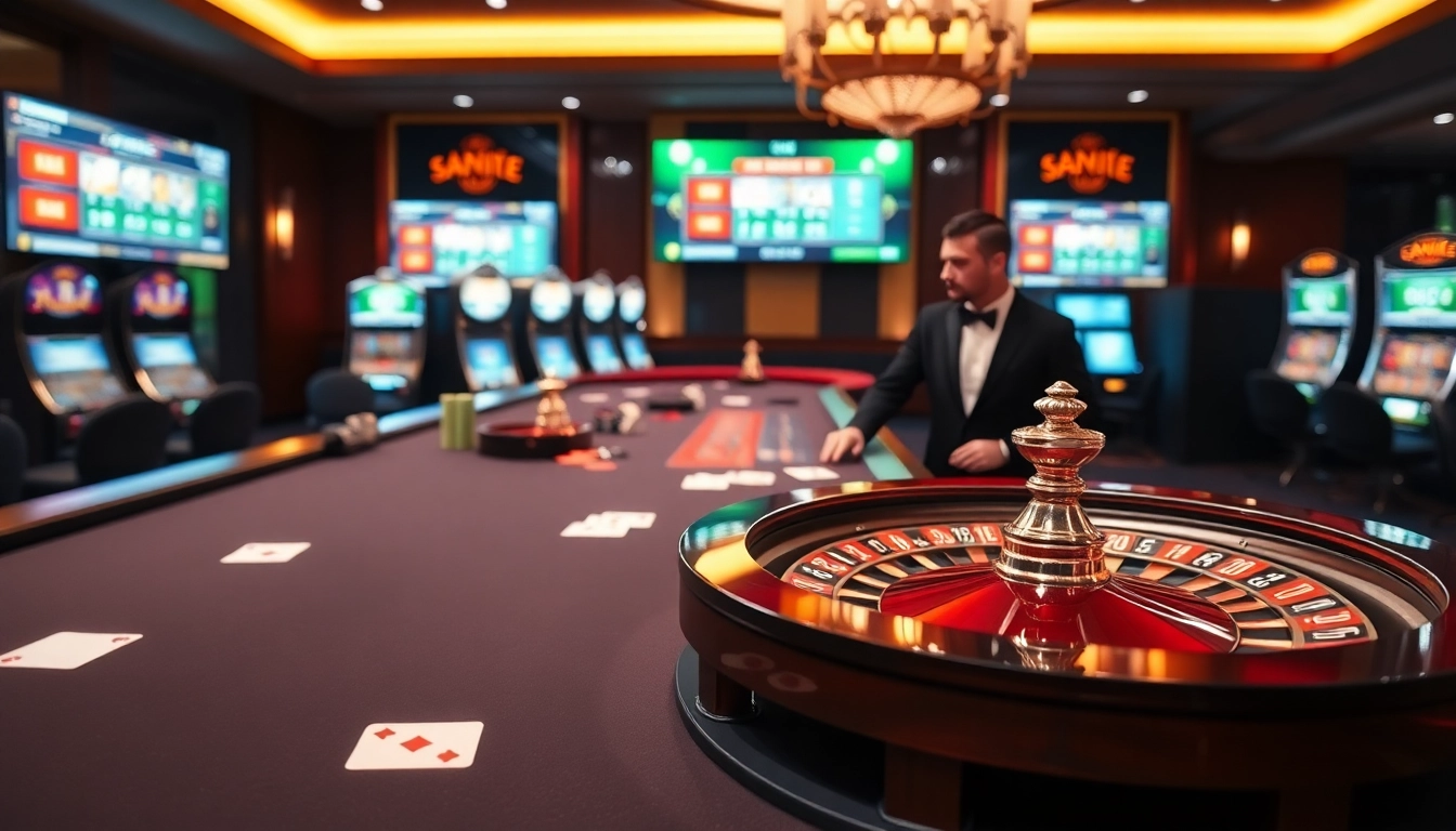 Experience the thrill of f8beta2 at a luxurious casino, with roulette, cards, and chips.