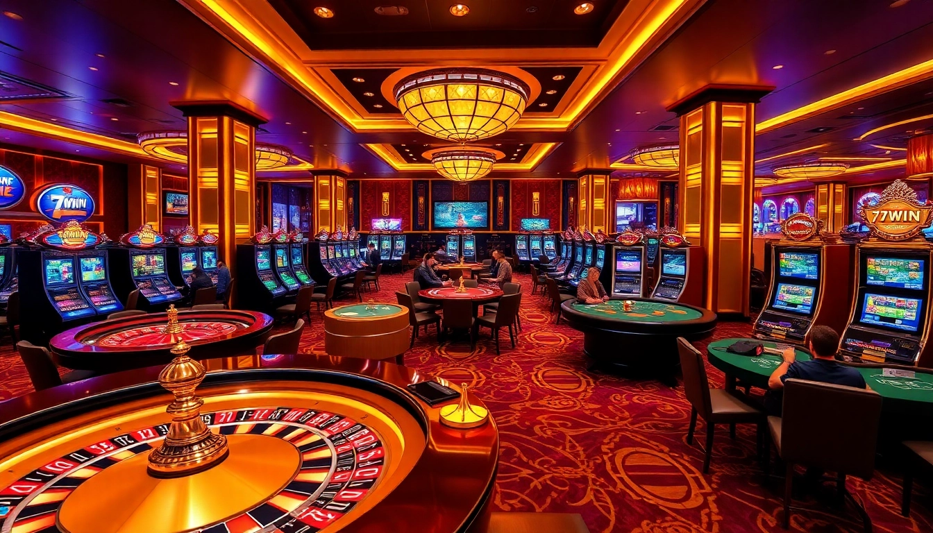 Experience the excitement of 78WIN Casino with vibrant tables, thrilling gameplay, and luxury ambiance.