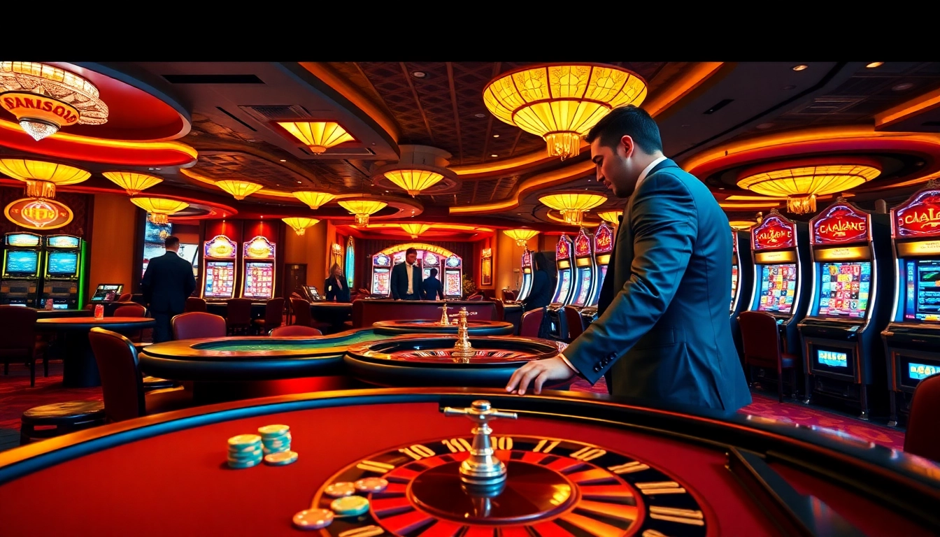 Experience the thrill of high-stakes gambling in this vibrant casino scene featuring exciting 링크모음 elements.