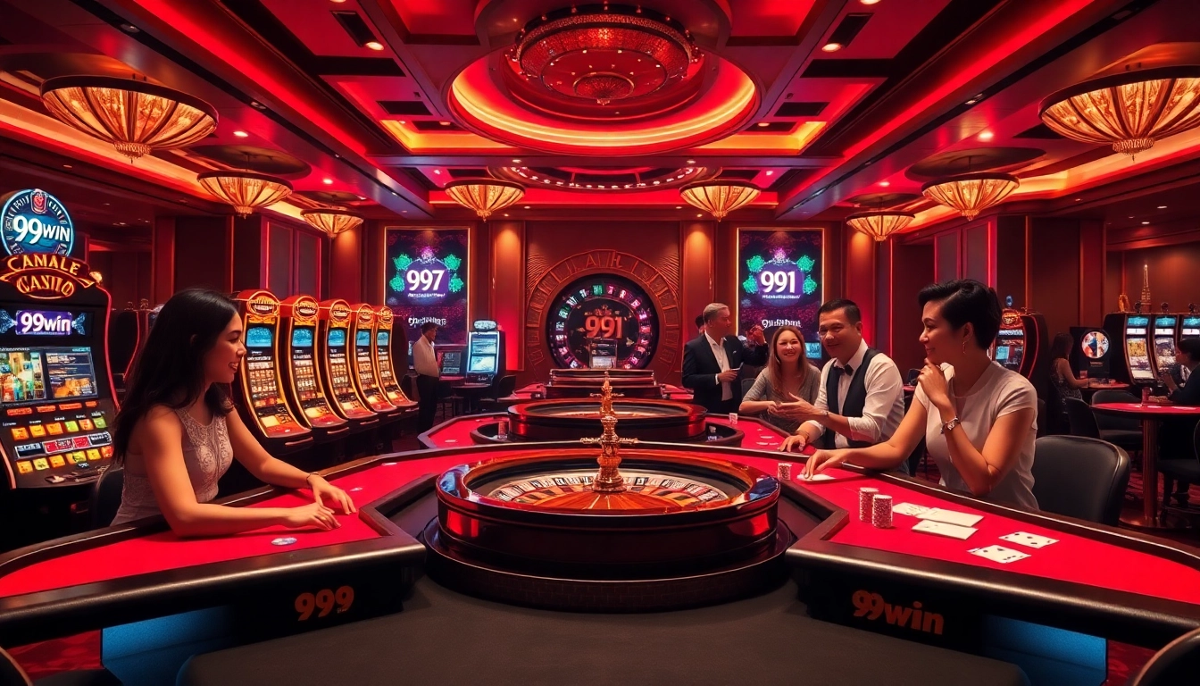 Players enjoy thrilling games at 99win casino, immersing in a world of excitement and luxury.