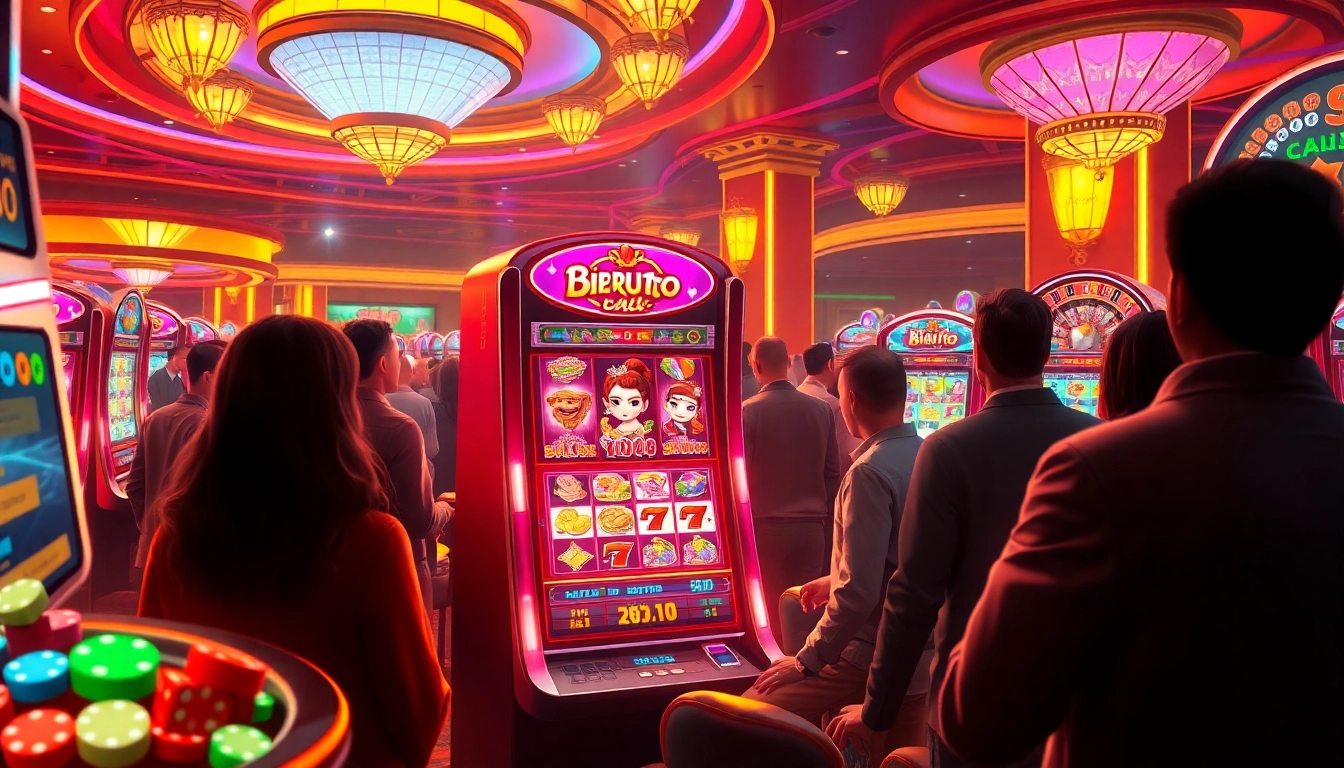 Rasakan sensasi Birutoto dengan mesin slot interaktif dan elemen kasino yang penuh warna.