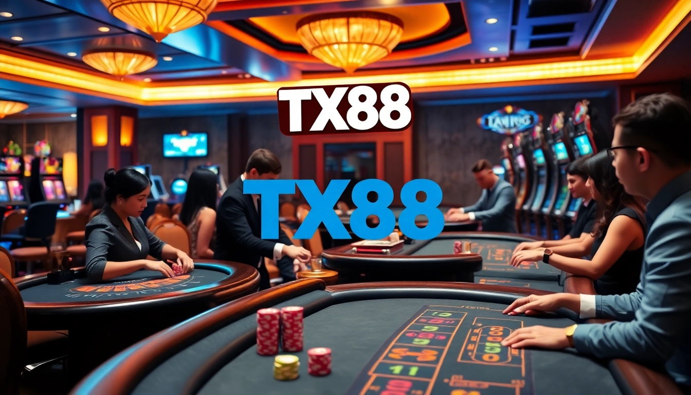 Experience winning at TX88 with exciting casino games, vibrant chips, and dynamic action.