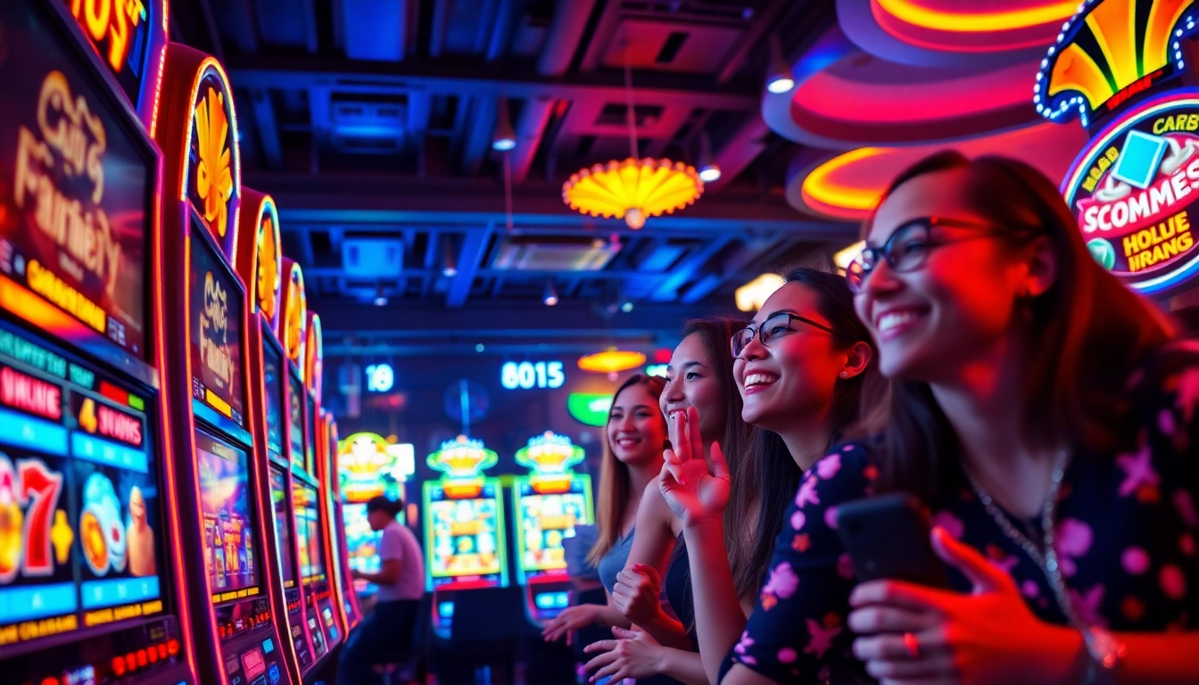 Engaging players enjoying the vibrant gaming experience at hoki138 online slots