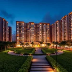 View of the luxurious Executive Condominium on tampines st 95 ec highlighting its modern architecture.