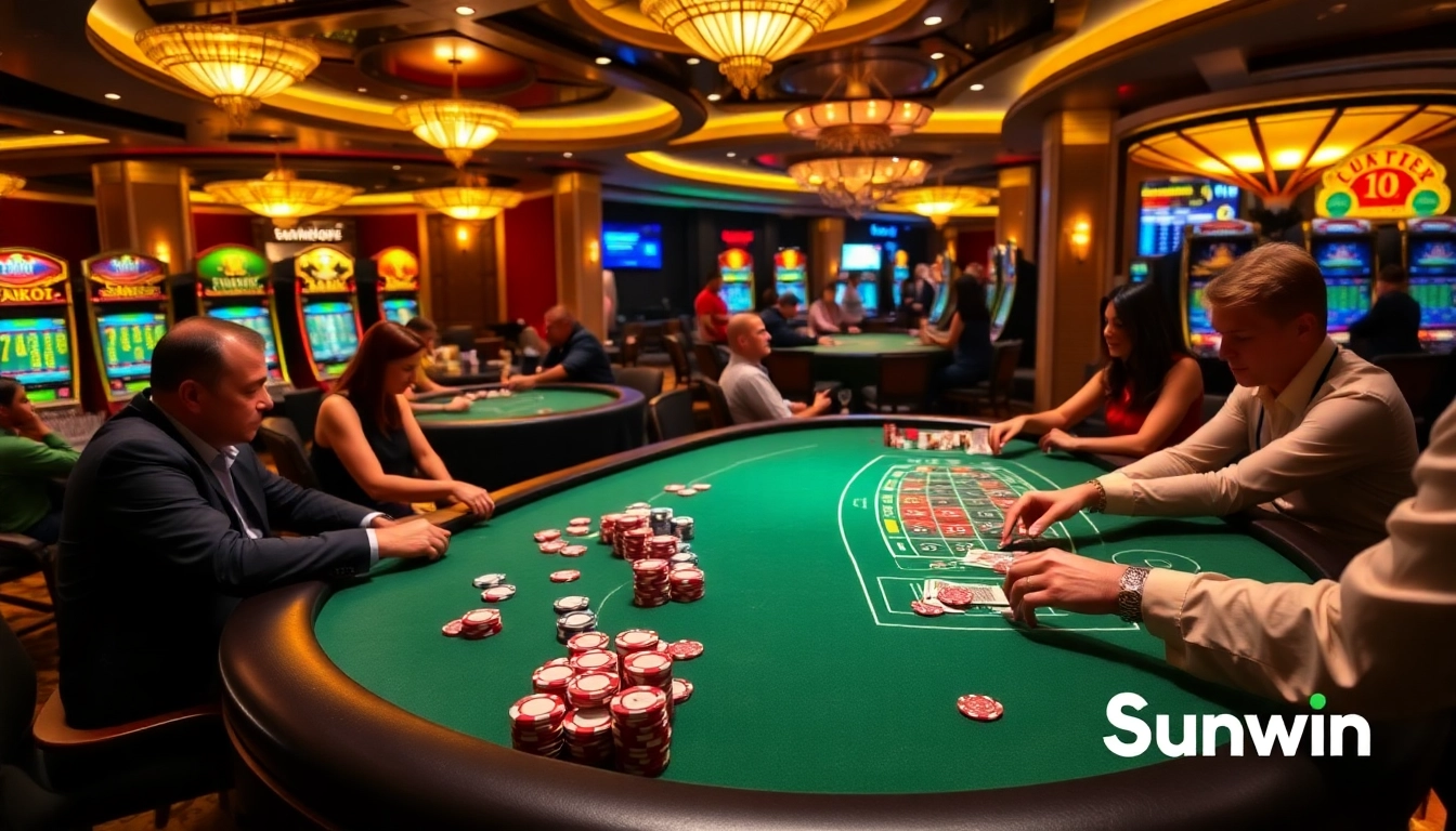 Experience the excitement of Sunwin with vibrant casino games and professional dealers.